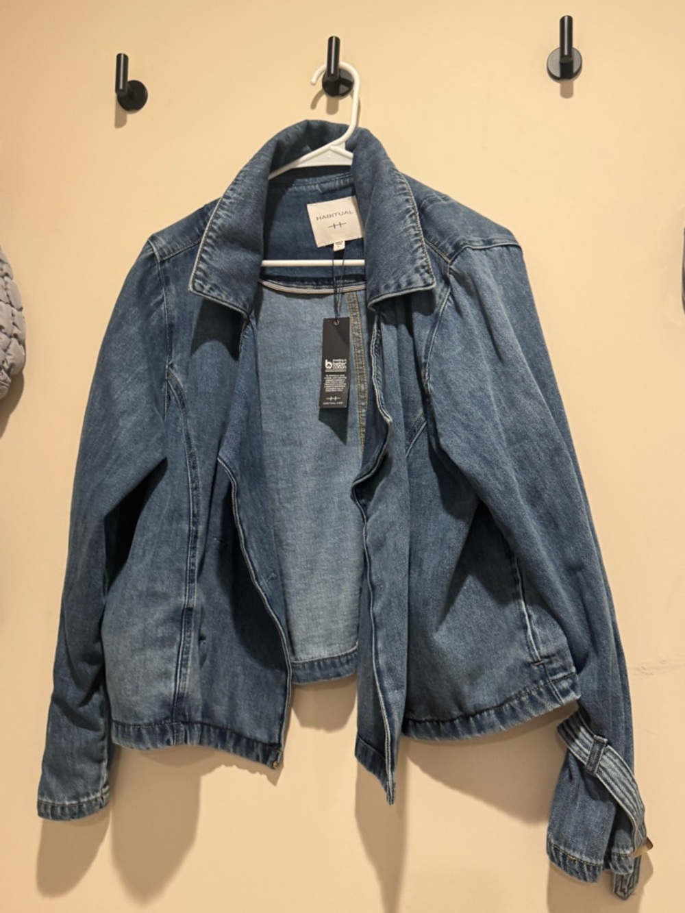 Habitual Blue Denim Jean Jacket - Women's Casual Button-Up Coat